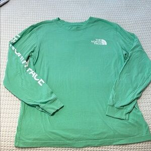 The North Face Green Long Sleeve Tee
